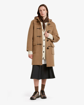 Women's Freda Duffle Coat Camel Buchanan by Gloverall