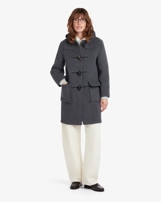 Women's Freda Duffle Coat Grey Black Watch by Gloverall