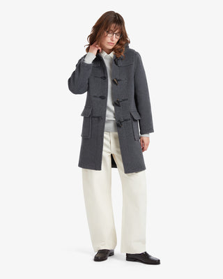 Women's Freda Duffle Coat Grey Black Watch by Gloverall