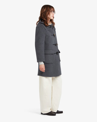Women's Freda Duffle Coat Grey Black Watch by Gloverall