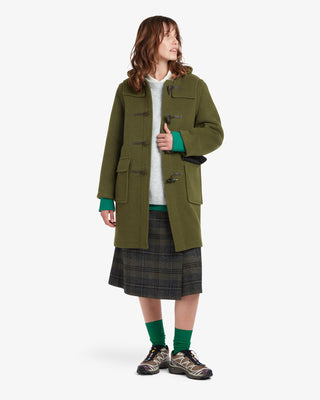 Women's Freda Duffle Coat Loden Check by Gloverall