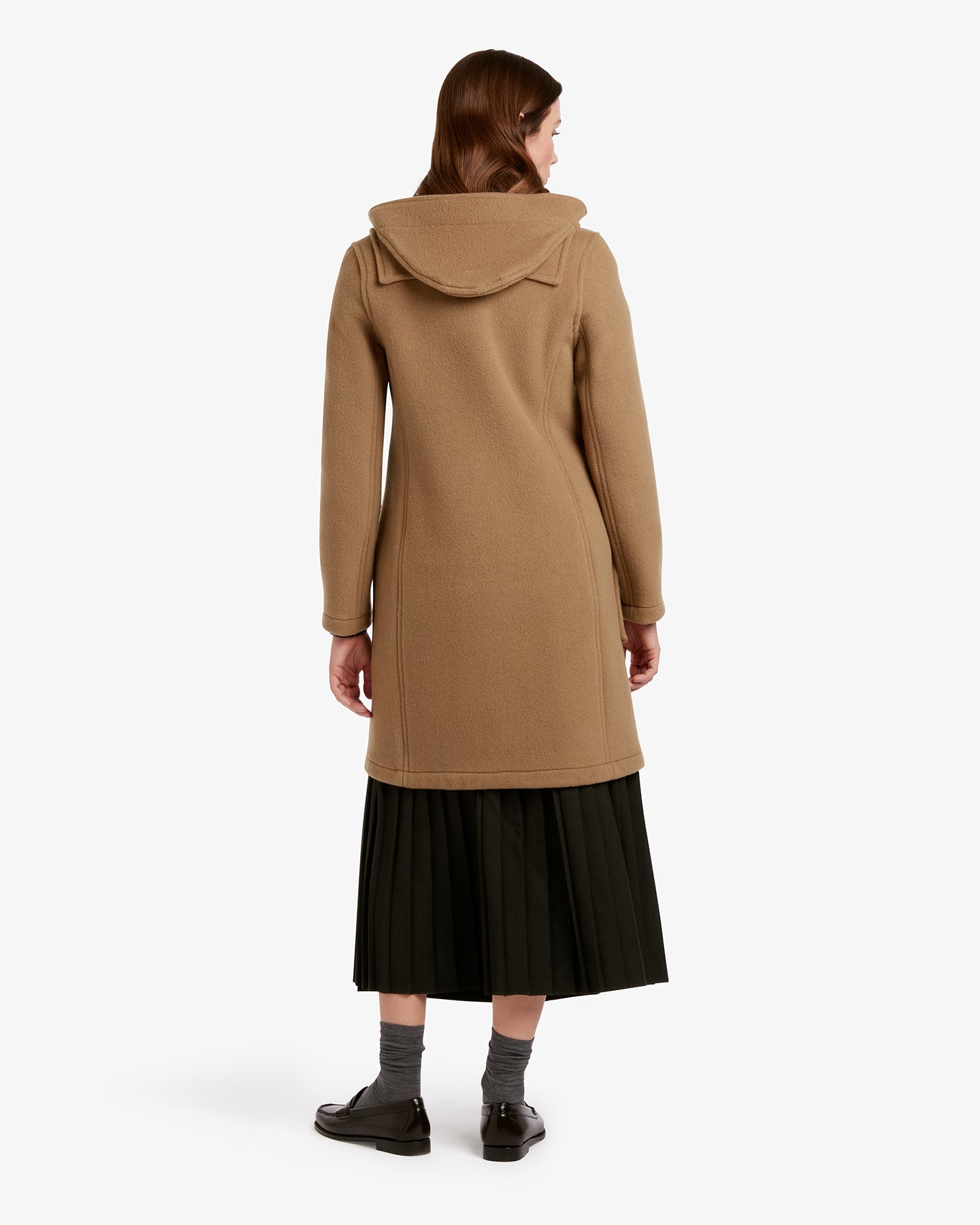 レディース Freda ロングスリムフィット ダッフルコート キャメル