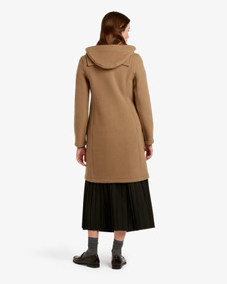 Women's Freda Long Slim Fit Duffle Coat Camel Buchanan by Gloverall