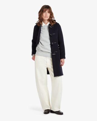 Women's Freda Long Slim Fit Duffle Coat Navy Dress Gordon by Gloverall