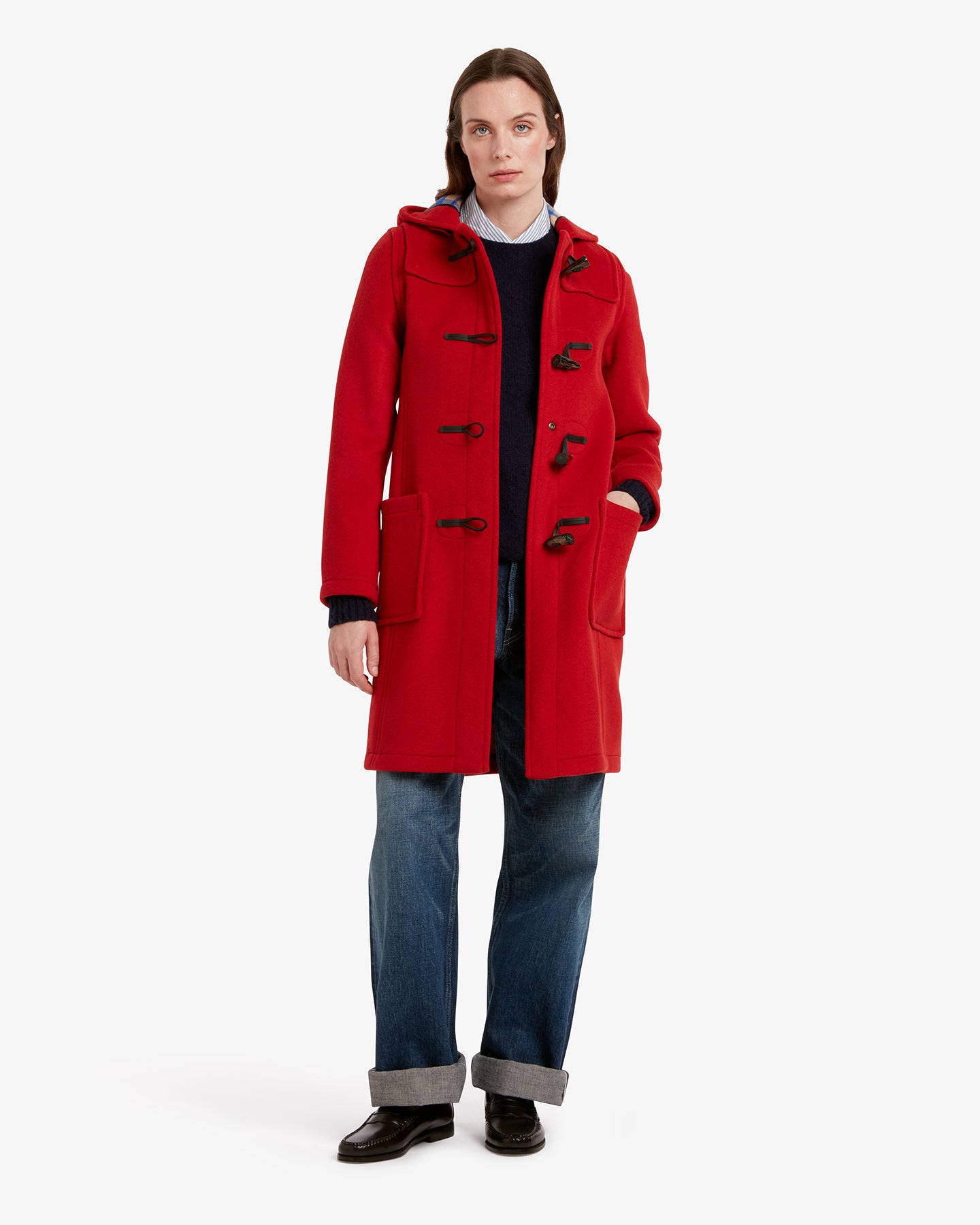 Paul Smith レッド ダッフルコート Lサイズ Paul Smith（ポール・スミス） ダッフルコート チェック柄 ウール混