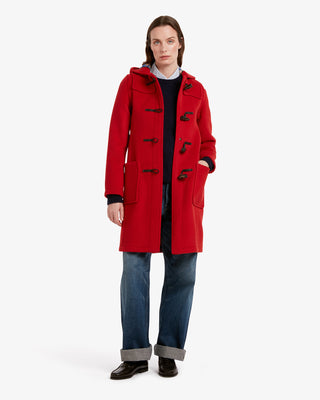 Women's Freda Long Slim Fit Duffle Coat Red Thomson by Gloverall