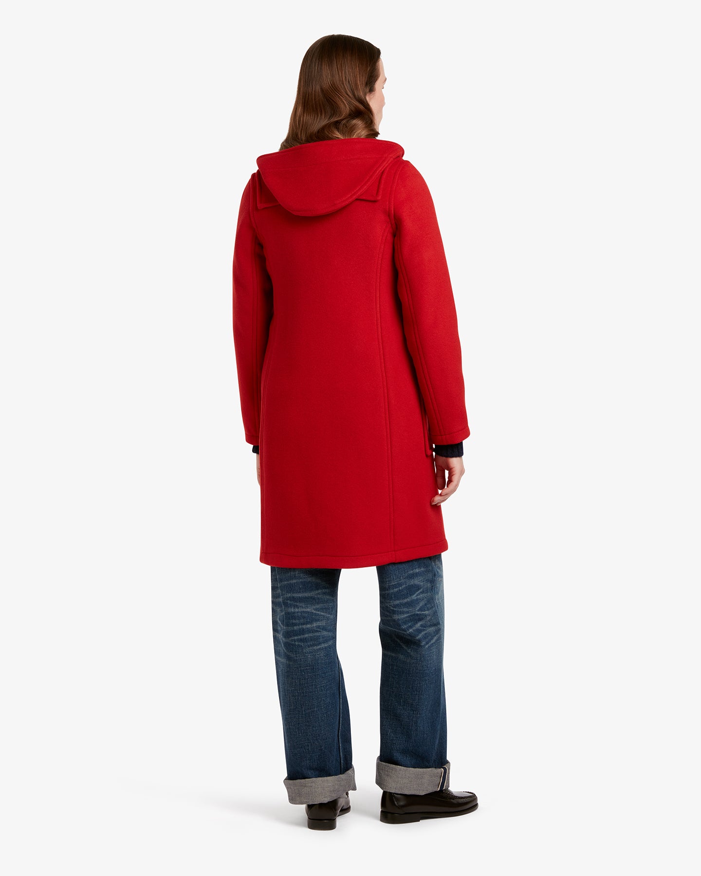 Women's Freda Long Slim Fit Duffle Coat Red Thomson | Gloverall