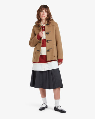 Women's Freda Short Slim Fit Duffle Coat Camel Buchanan by Gloverall