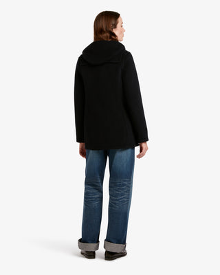 Women's Freda Short Slim Fit Duffle Coat Navy Royal Stewart by Gloverall