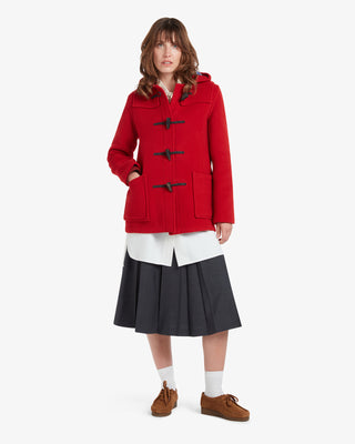 Women's Freda Short Slim Fit Duffle Coat Red Thomson