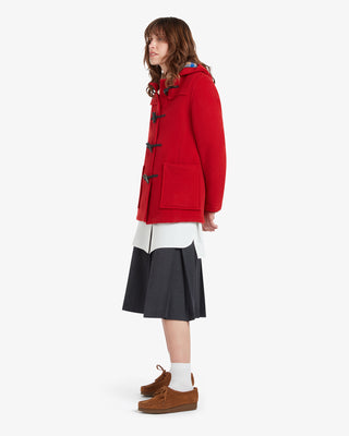 Women's Freda Short Slim Fit Duffle Coat Red Thomson