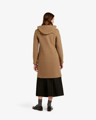 Women's Long Slim Fit Freda Duffle Coat Camel Buchanan