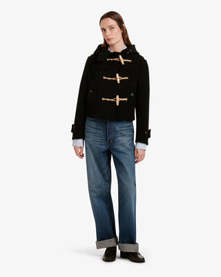 Women's Shelley Cropped Duffle Jacket Black by Gloverall