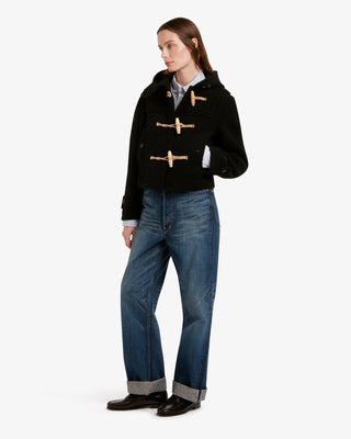 Women's Shelley Cropped Duffle Jacket Black by Gloverall