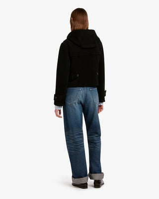 Women's Shelley Cropped Duffle Jacket Black by Gloverall