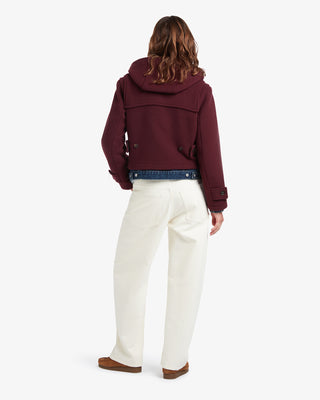 Women's Shelley Cropped Duffle Jacket Burgundy by Gloverall