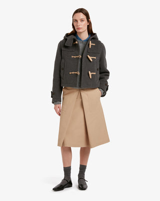 Women's Shelley Cropped Duffle Jacket Grey by Gloverall