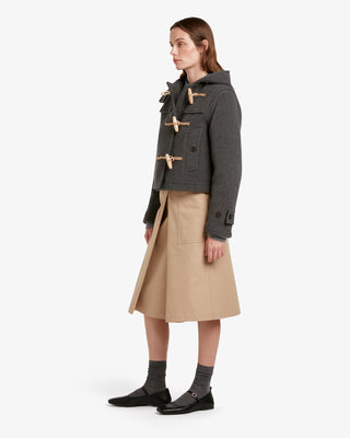 Women's Shelley Cropped Duffle Jacket Grey by Gloverall