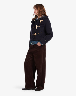 Women's Shelley Cropped Duffle Jacket Navy by Gloverall