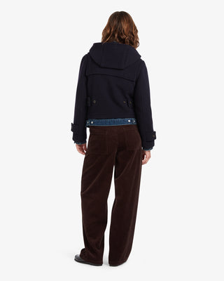 Women's Shelley Cropped Duffle Jacket Navy by Gloverall