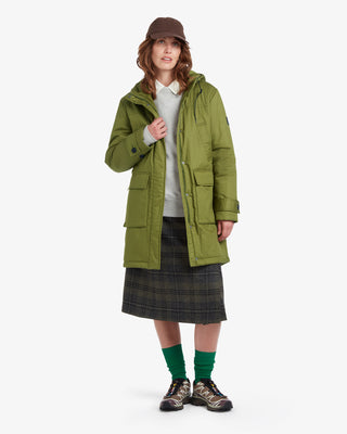 parka Shepherd Dufflewool pour femme, coloris vert mousse – Gloverall
