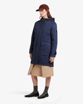 parka Shepherd Dufflewool pour femme, coloris bleu marine français – Gloverall