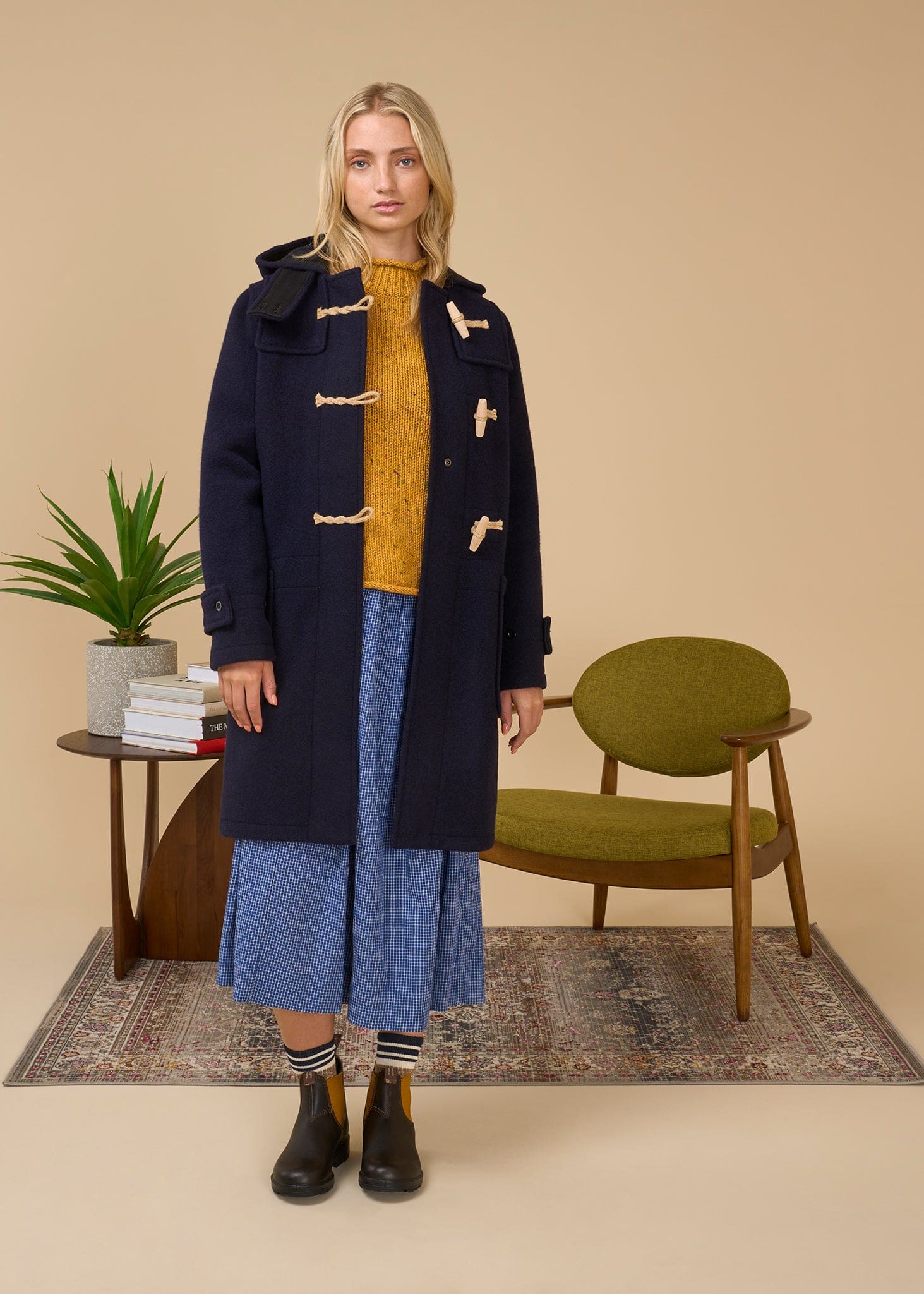 Women's Original Monty Duffle Coat Navy Gloverall – Gloverall