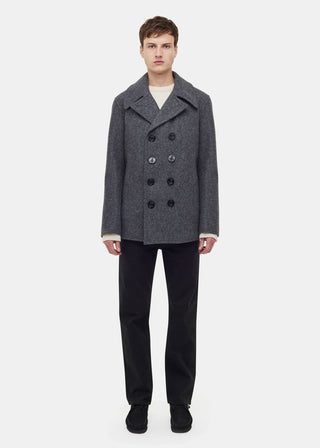 Contemporary Peacoat - Pea Coat MC3218EM-CPC / GREY / XS