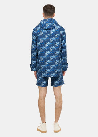 Men's Riz x Gloverall Mid-Length Monty Duffle Coat Wave