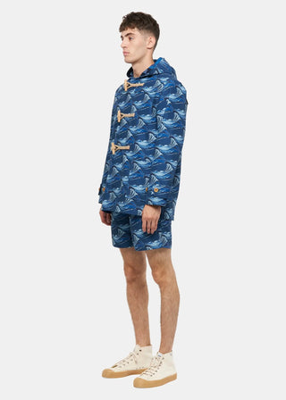 Men's Riz x Gloverall Mid-Length Monty Duffle Coat Wave