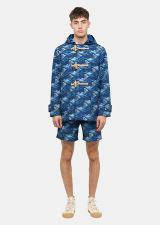 Men's Riz x Gloverall Mid-Length Monty Duffle Coat Wave
