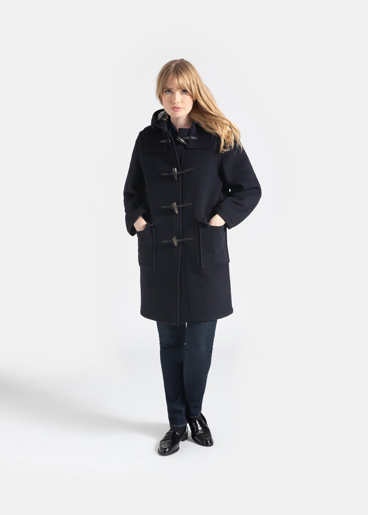 Women's Freda Duffle Coat Navy Dress Gordon - Gloverall – Gloverall