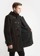 Morris Duffle Coat Brown Tartan