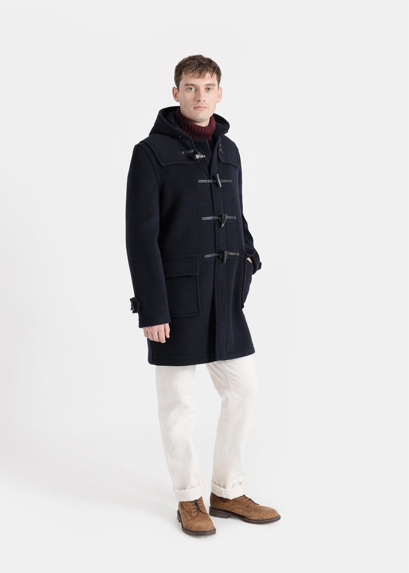 Morris Duffle Coat Navy Black Watch