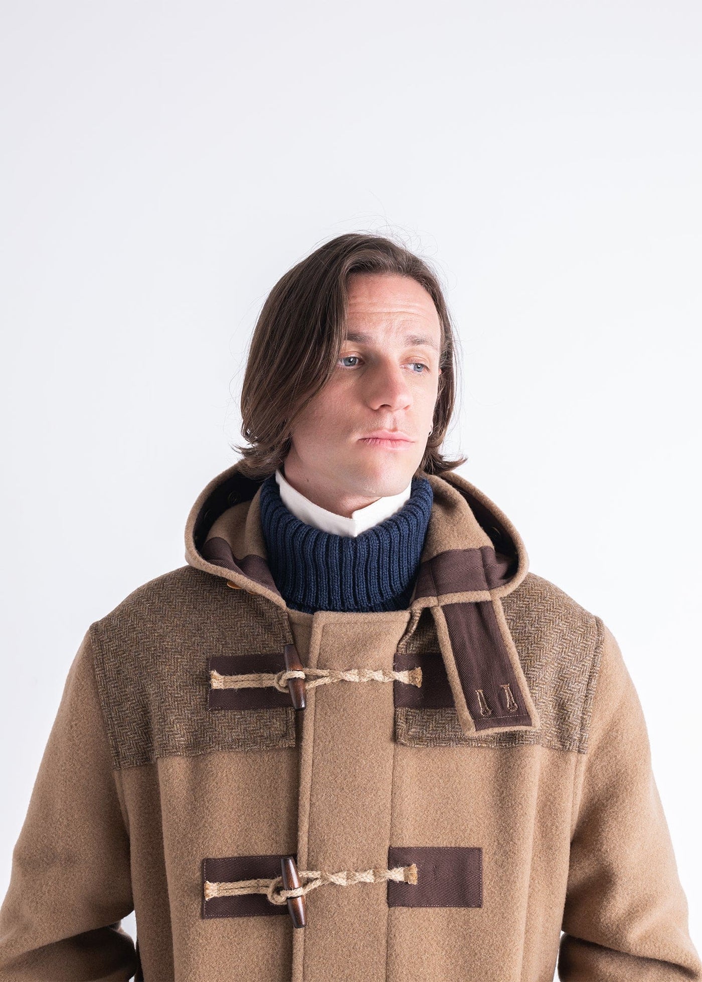 Herringbone Contrast Monty Camel – Gloverall 