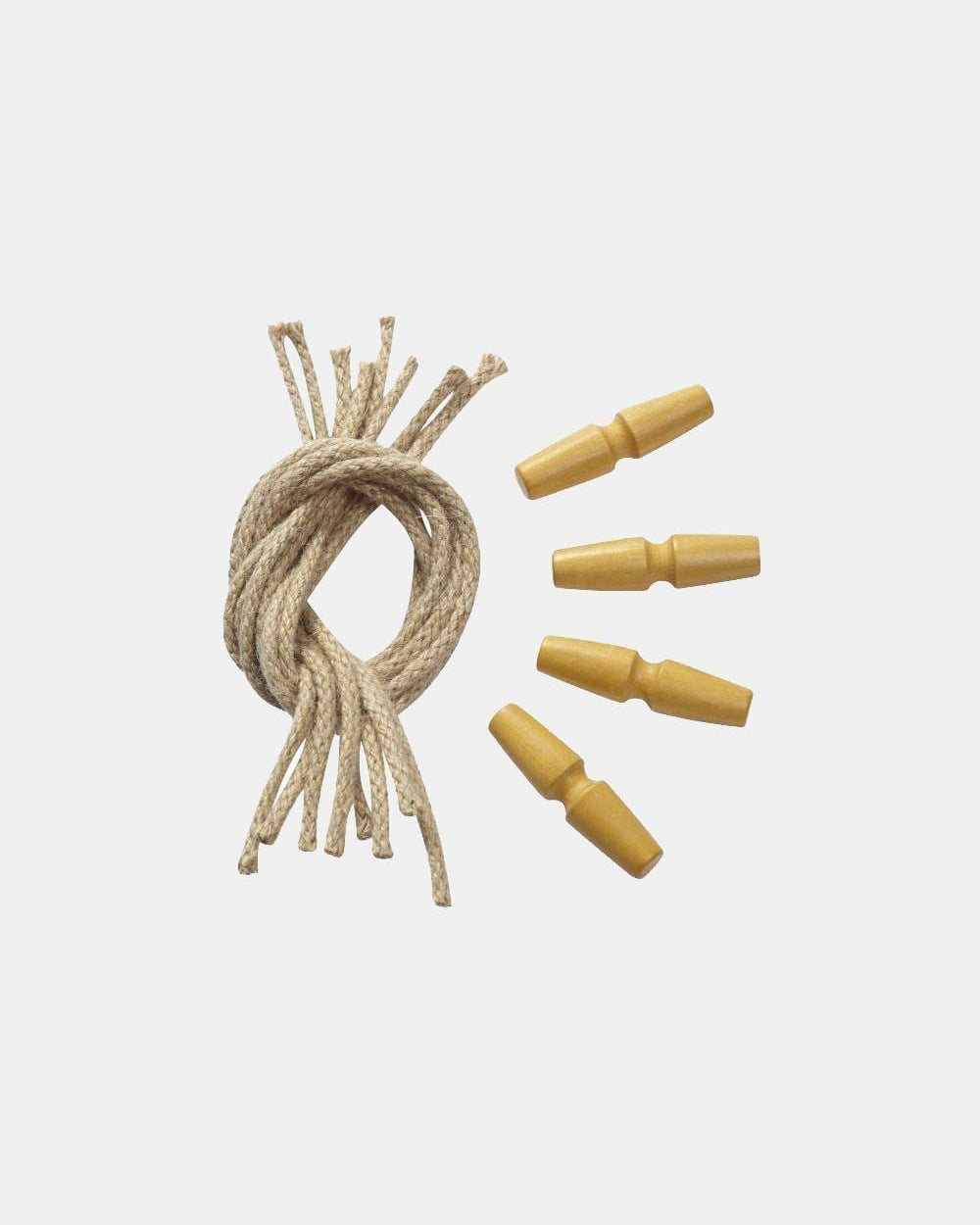 Varnished Wooden Toggles Jute Rope