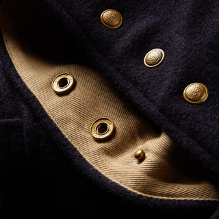 Navy Mid Length Duffle Coat Gloverall